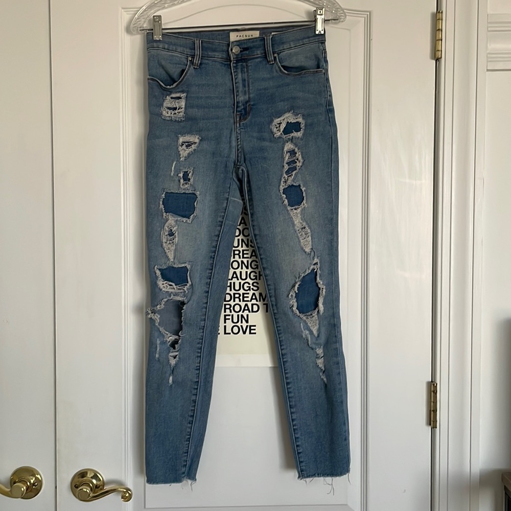 PacSun Power Super Stretch High-Rise Ankle Jegging Jeans  Size 25